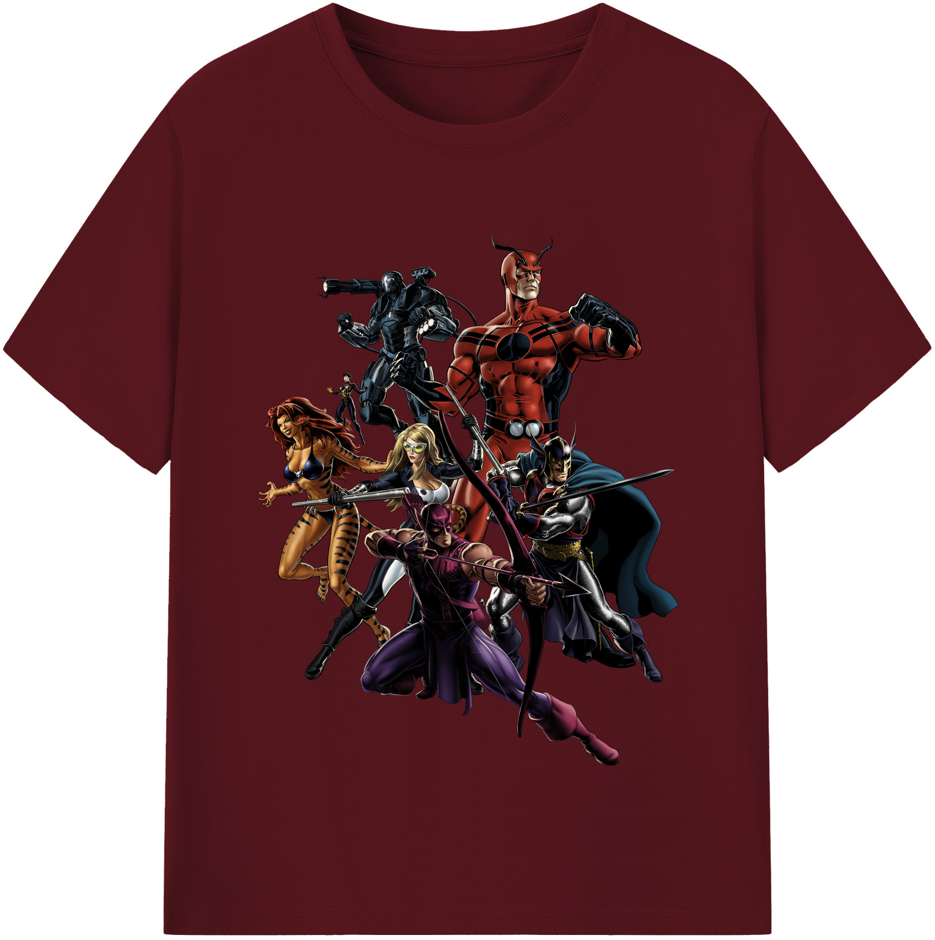 （画像用） アベンジャーズ The Avengers 綿100％半袖Tシャツ（フロントプリント）